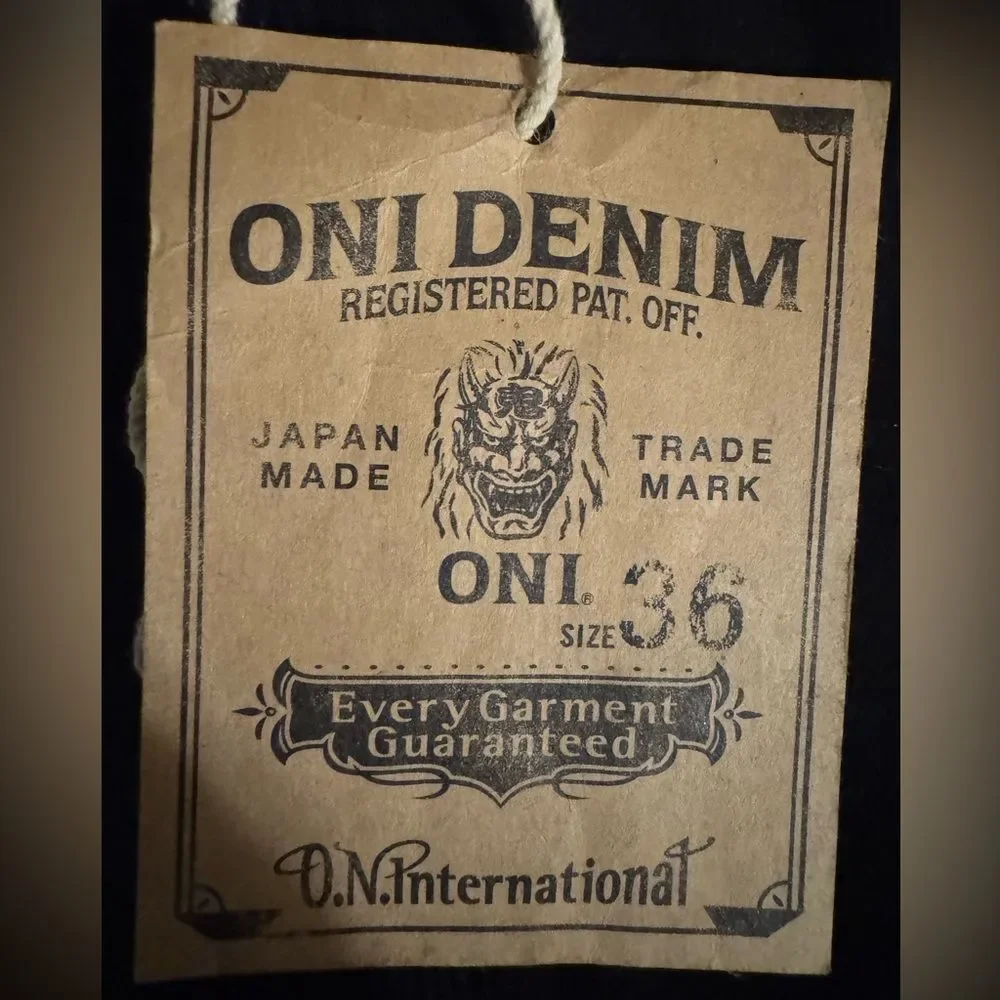 ONI Denim Denim Jacket Type II Double Indigo Overdyed Trucker Men’s Size 36